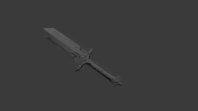 sword cosplay prop 3d model