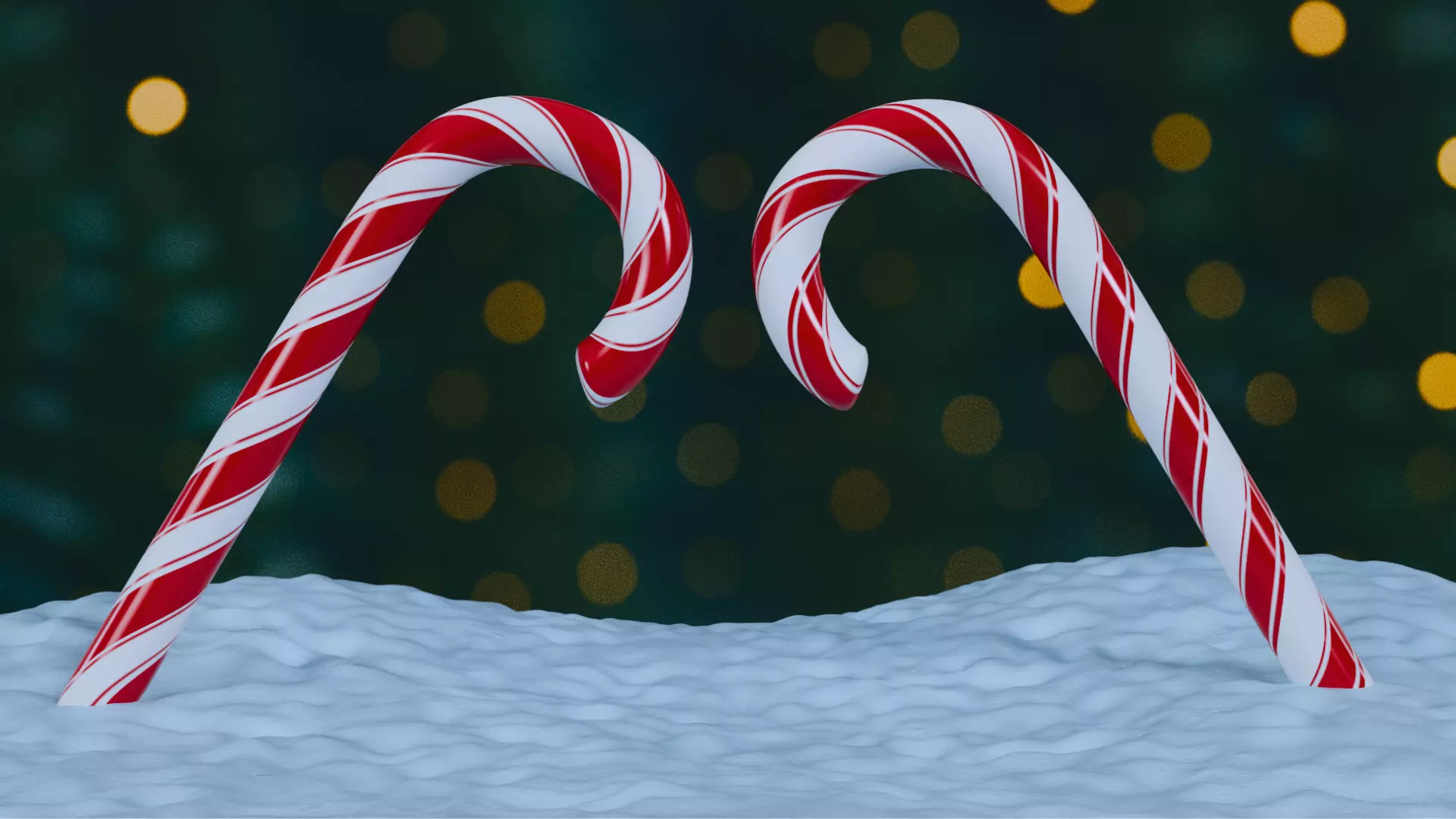 Christmas Ornaments Red BLEND STL Low-poly 3D model_2