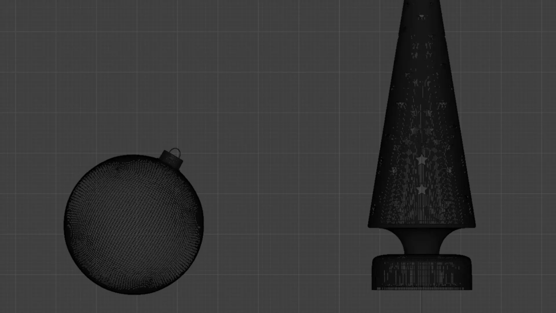 Christmas Ornaments Red BLEND STL Low-poly 3D model_13