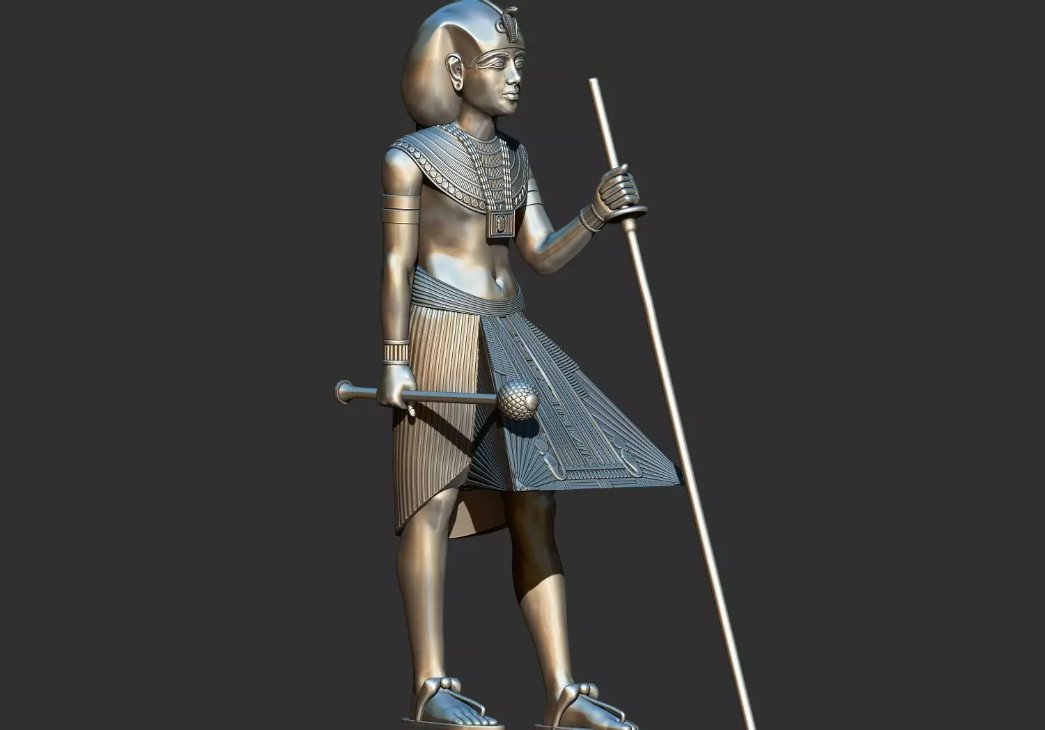 Ka Statue of Tutankhamun 3D Printable Model 3D print model