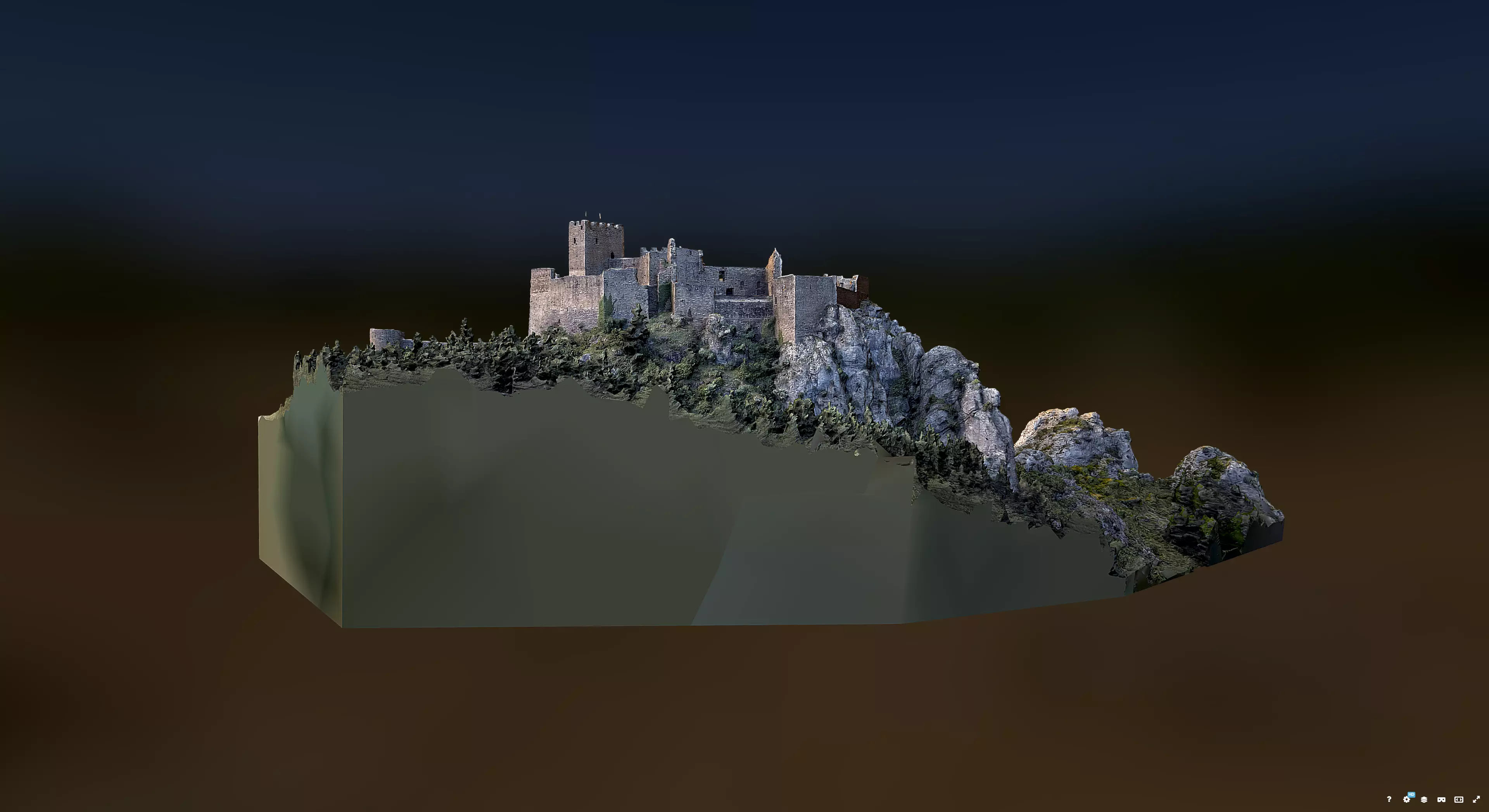 Castel of Loarre 3D model_1
