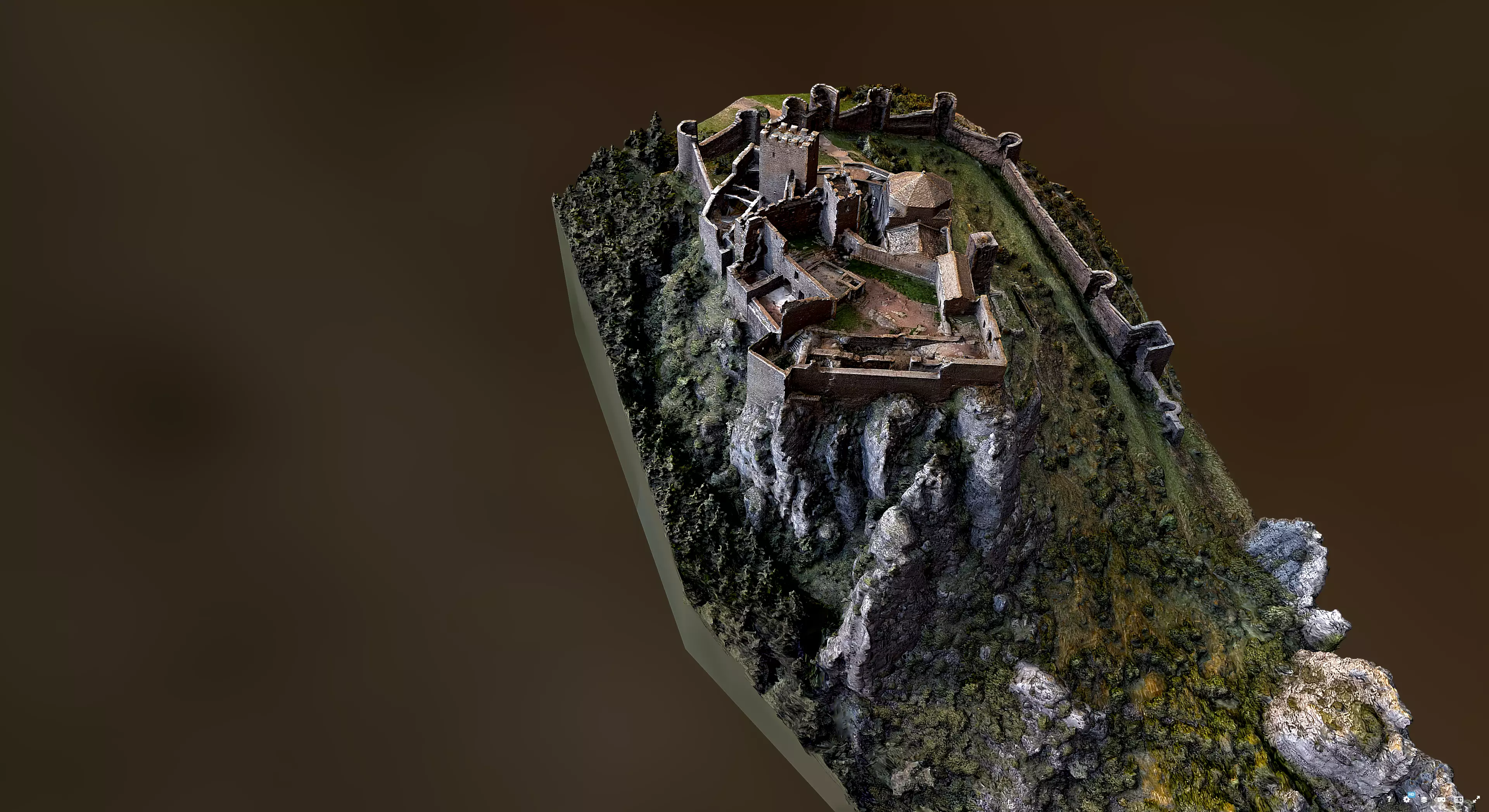 Castel of Loarre 3D model_5