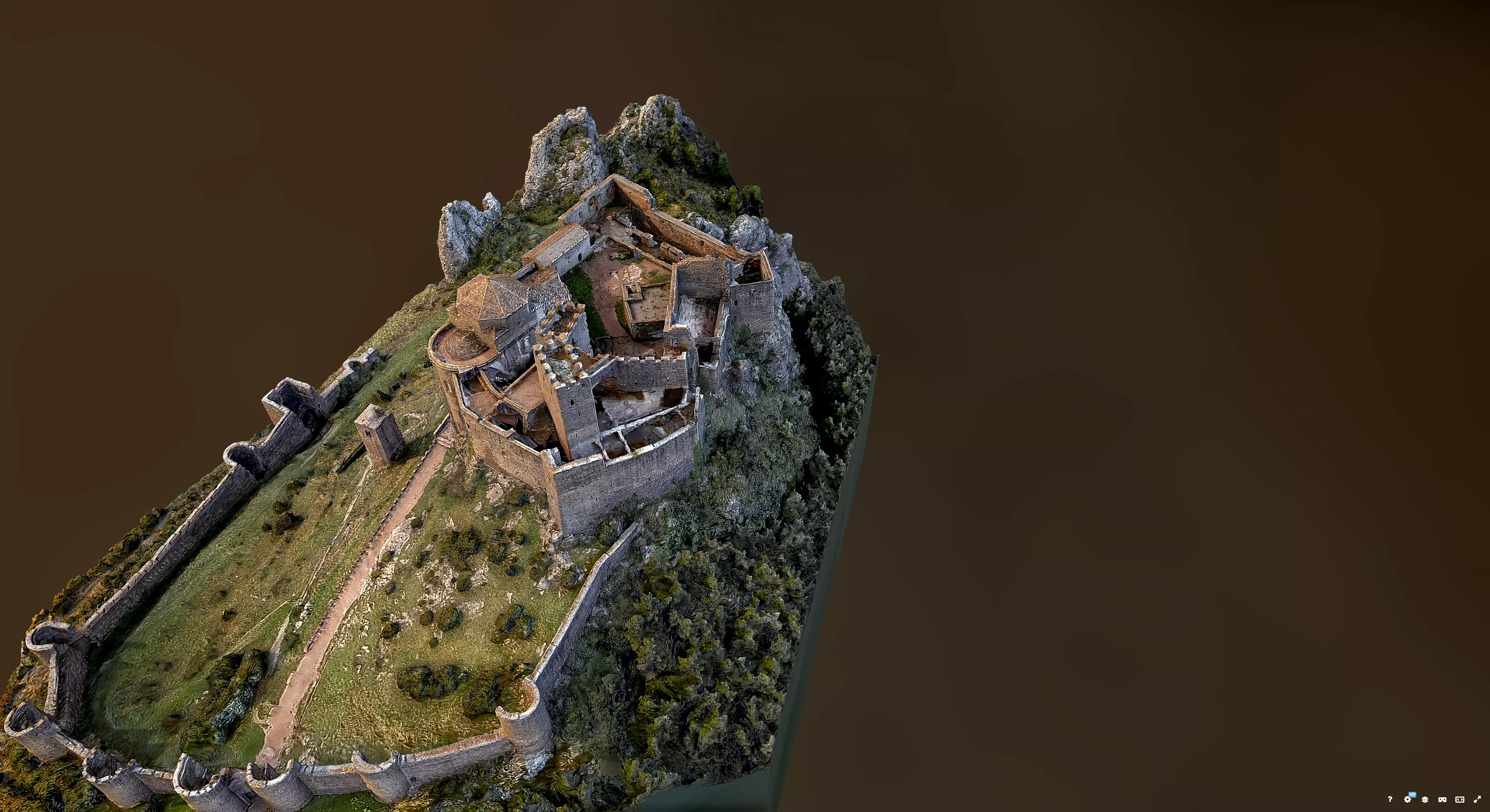 Castel of Loarre 3D model_4