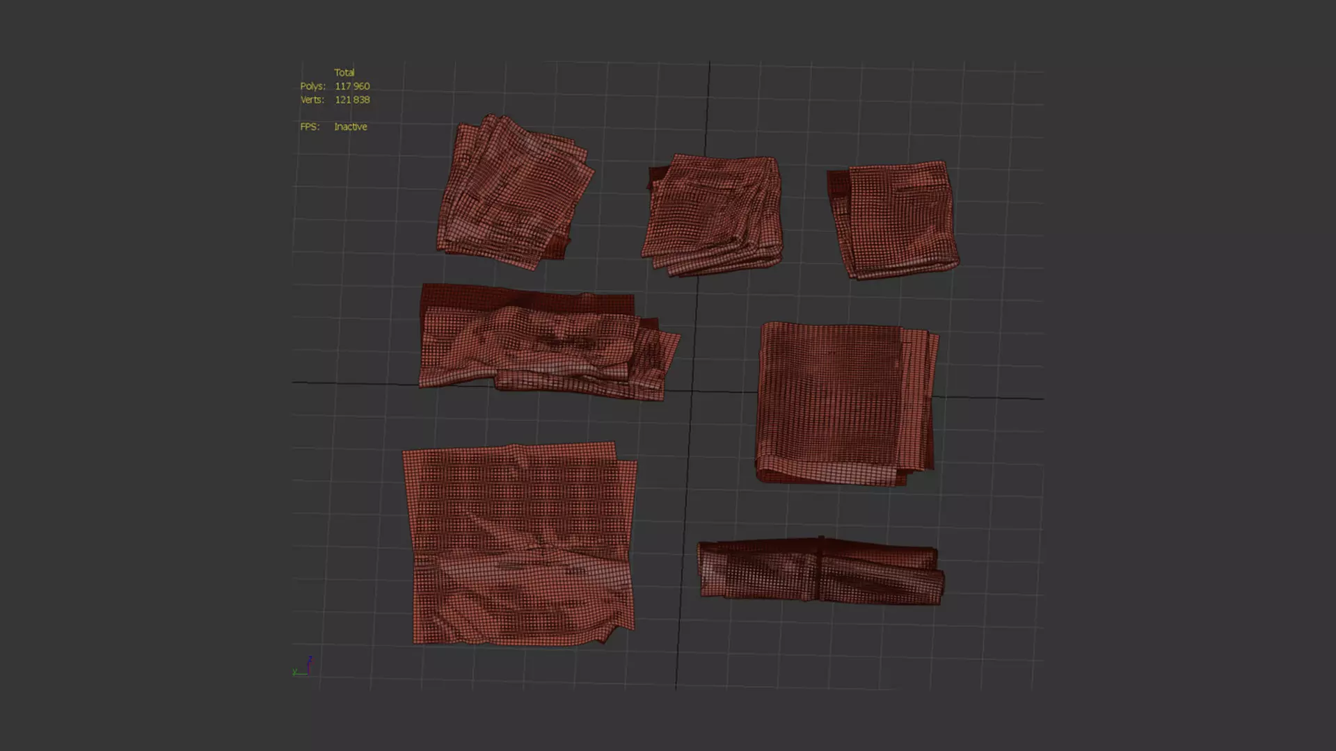 Newspaper set 3D model_6