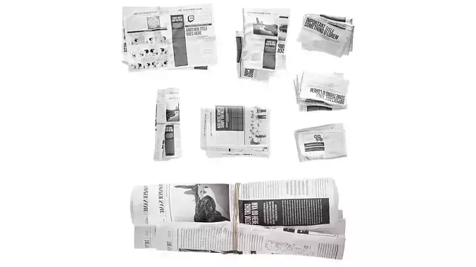 Newspaper set