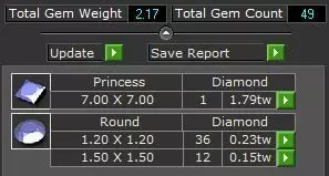 Princess Engagement Ring 3D print model_14