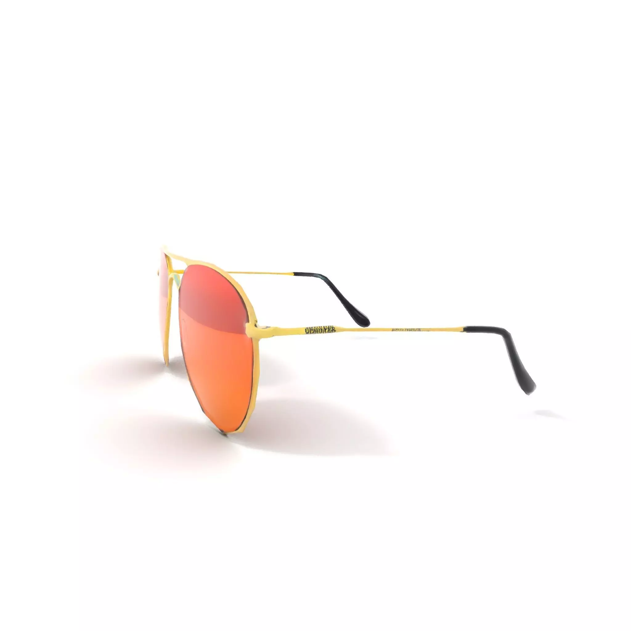 Golden Aviator Sunglasses model pack Low-poly 3D model_20