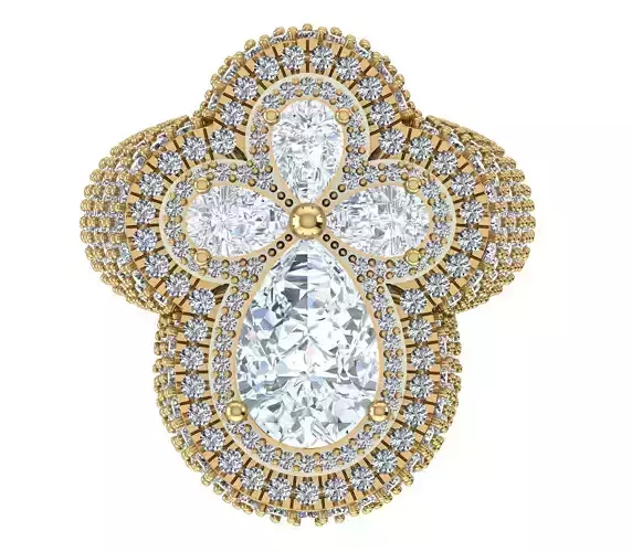 hiphop Cross Ring 3D print model