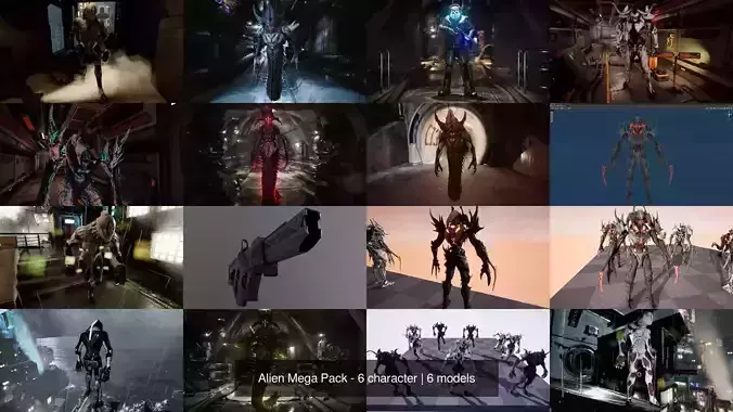 Alien Mega Pack - 6 character