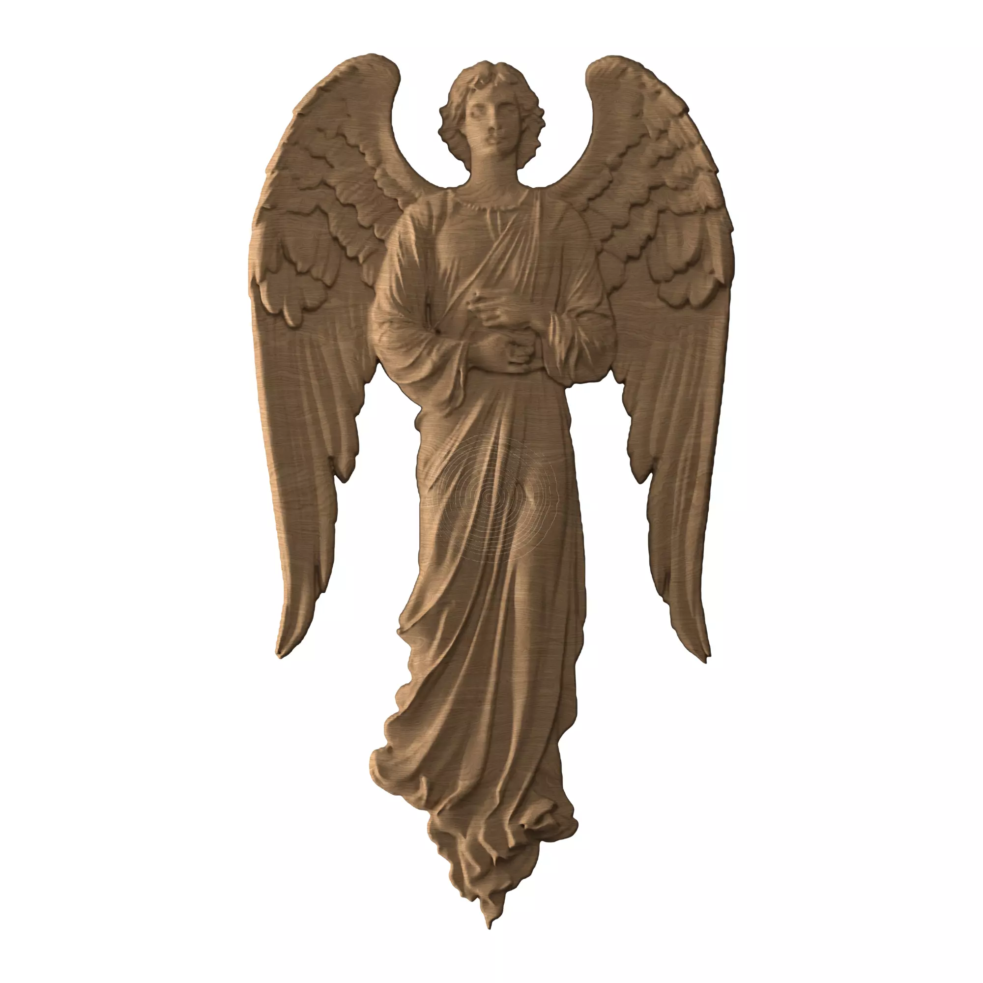 Angel - STL file CNC woodcarving 3D print model