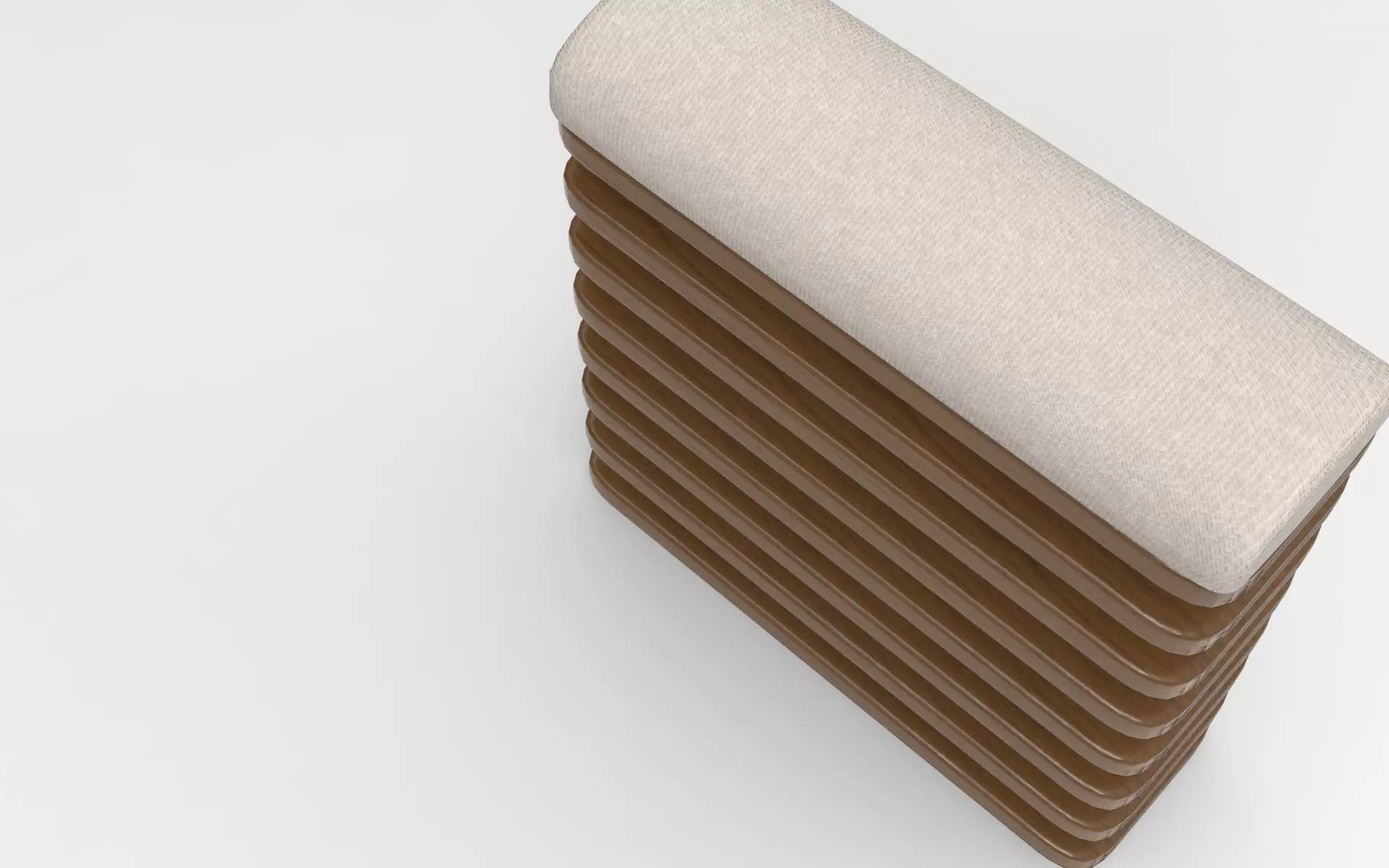 Fusa Stool Low-poly 3D model_1