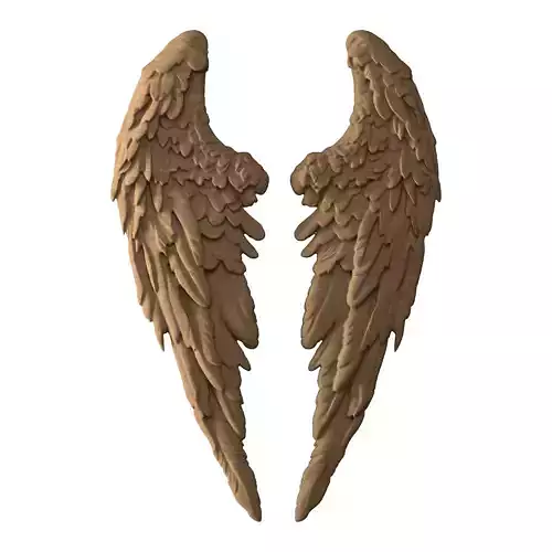 Angel Wings - STL file CNC woodcarving