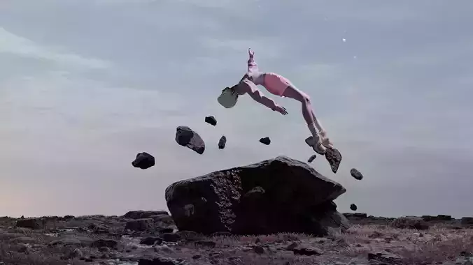 Dry sea 3D model Dry sea 3D model