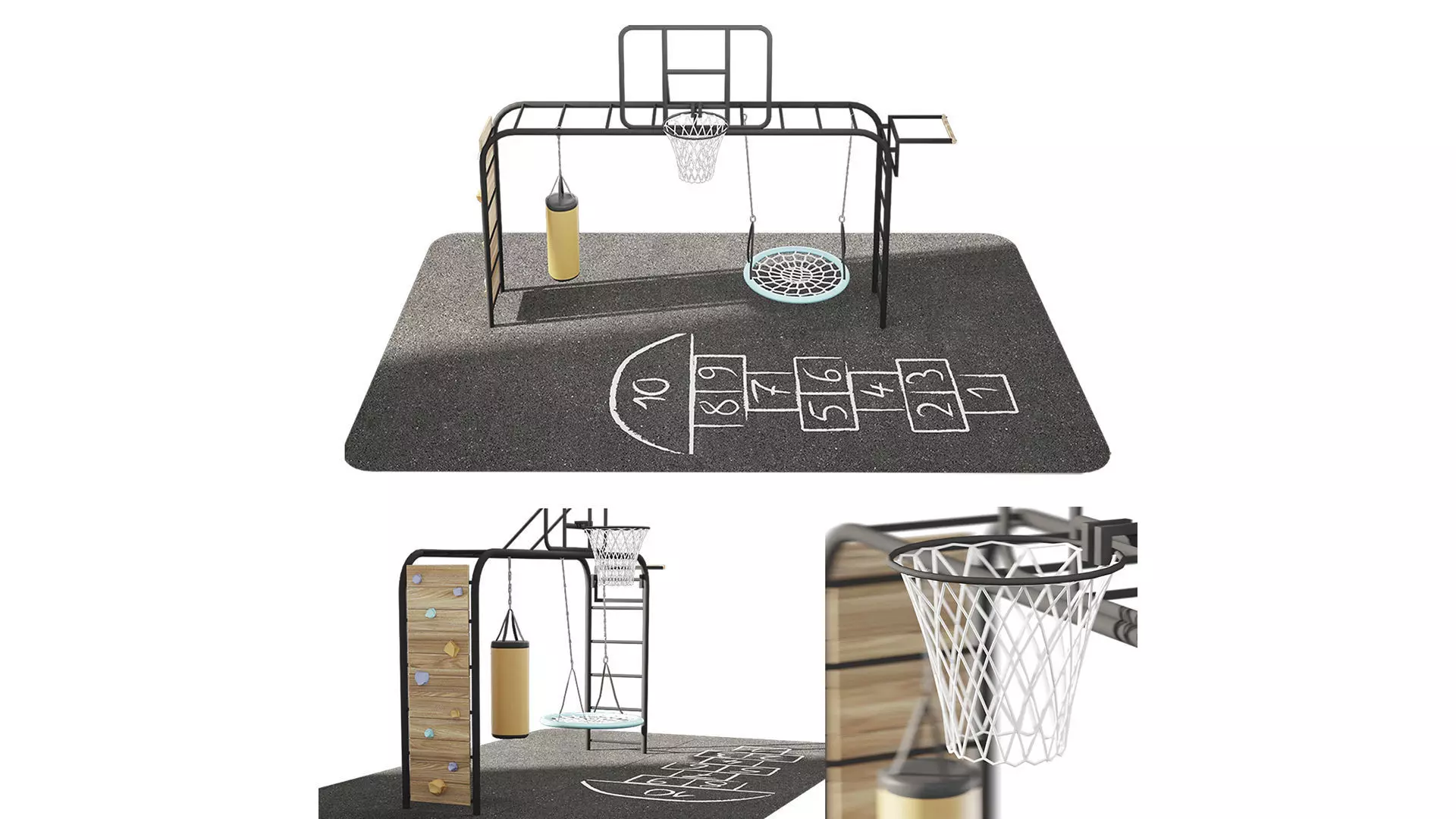 Childrens playground 3D model_3