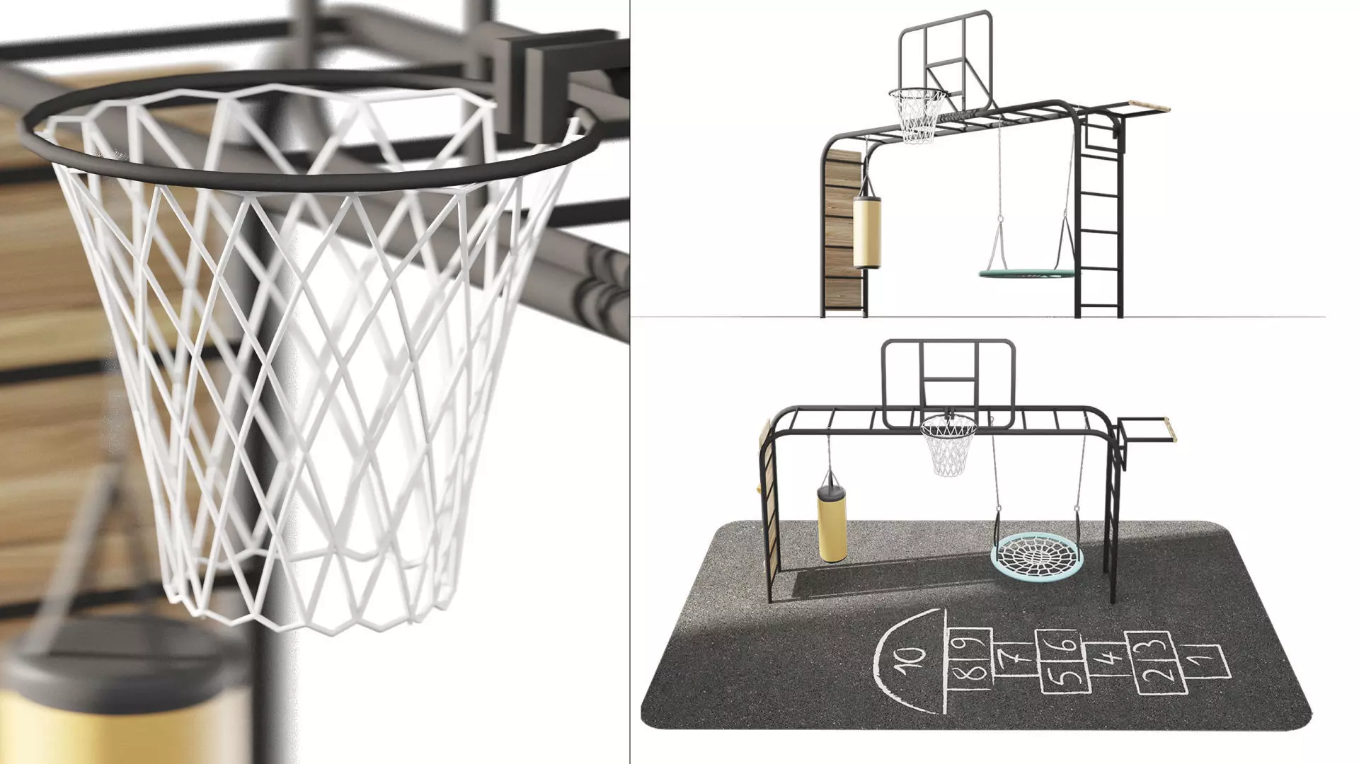 Childrens playground 3D model_2