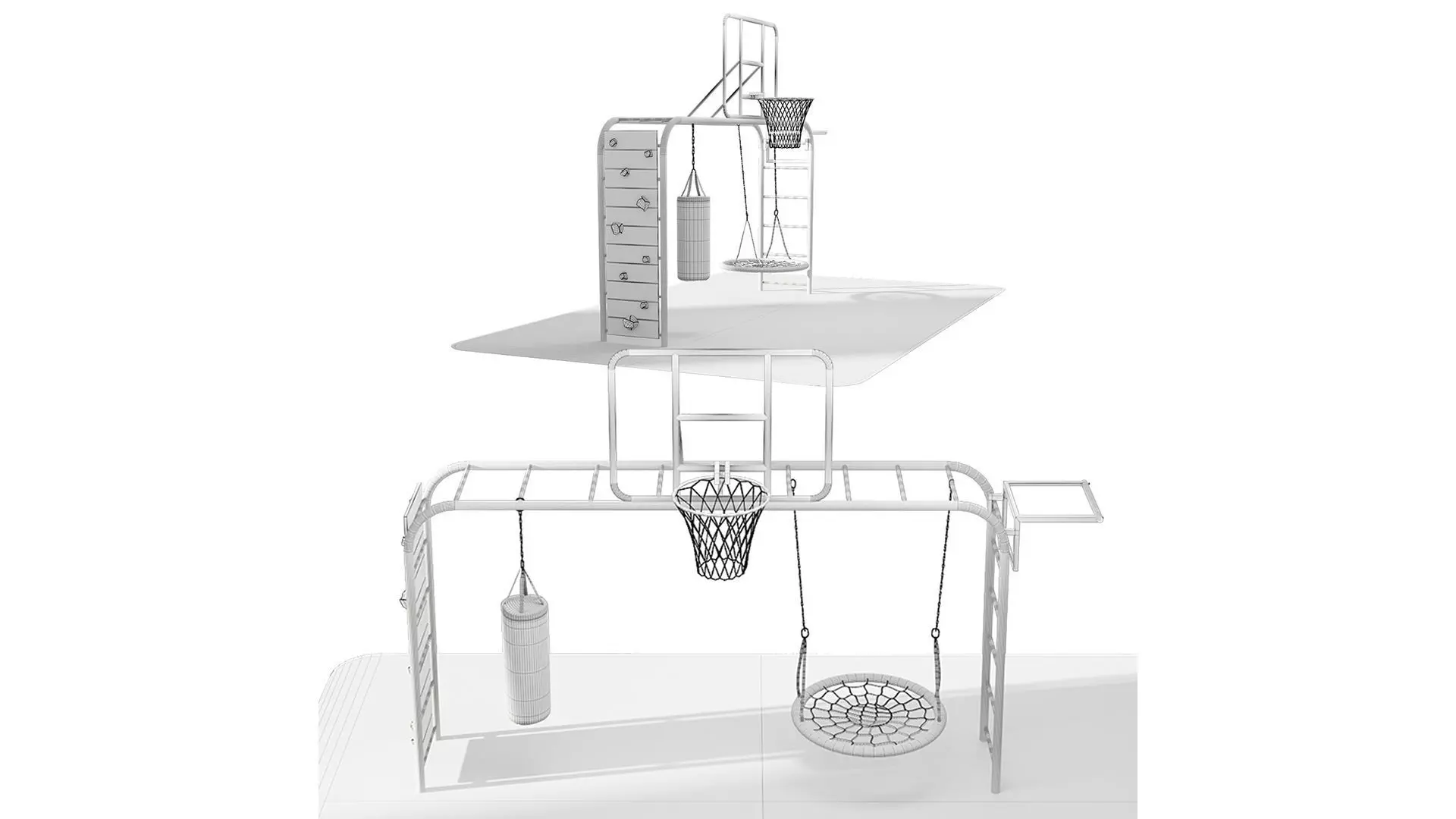 Childrens playground 3D model_5