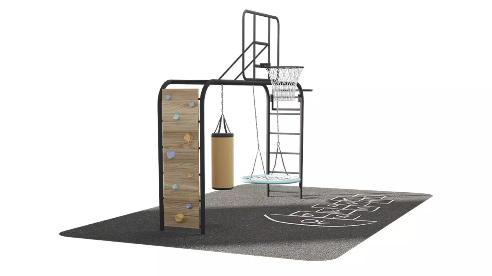 Childrens playground 3D model_1