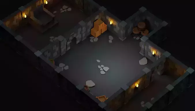 Modular Dungeon Pack - Low poly