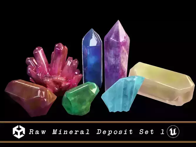 Raw Mineral Deposit Set 1