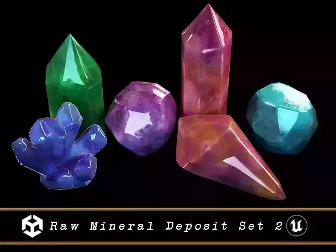 Raw Mineral Deposit Set 2