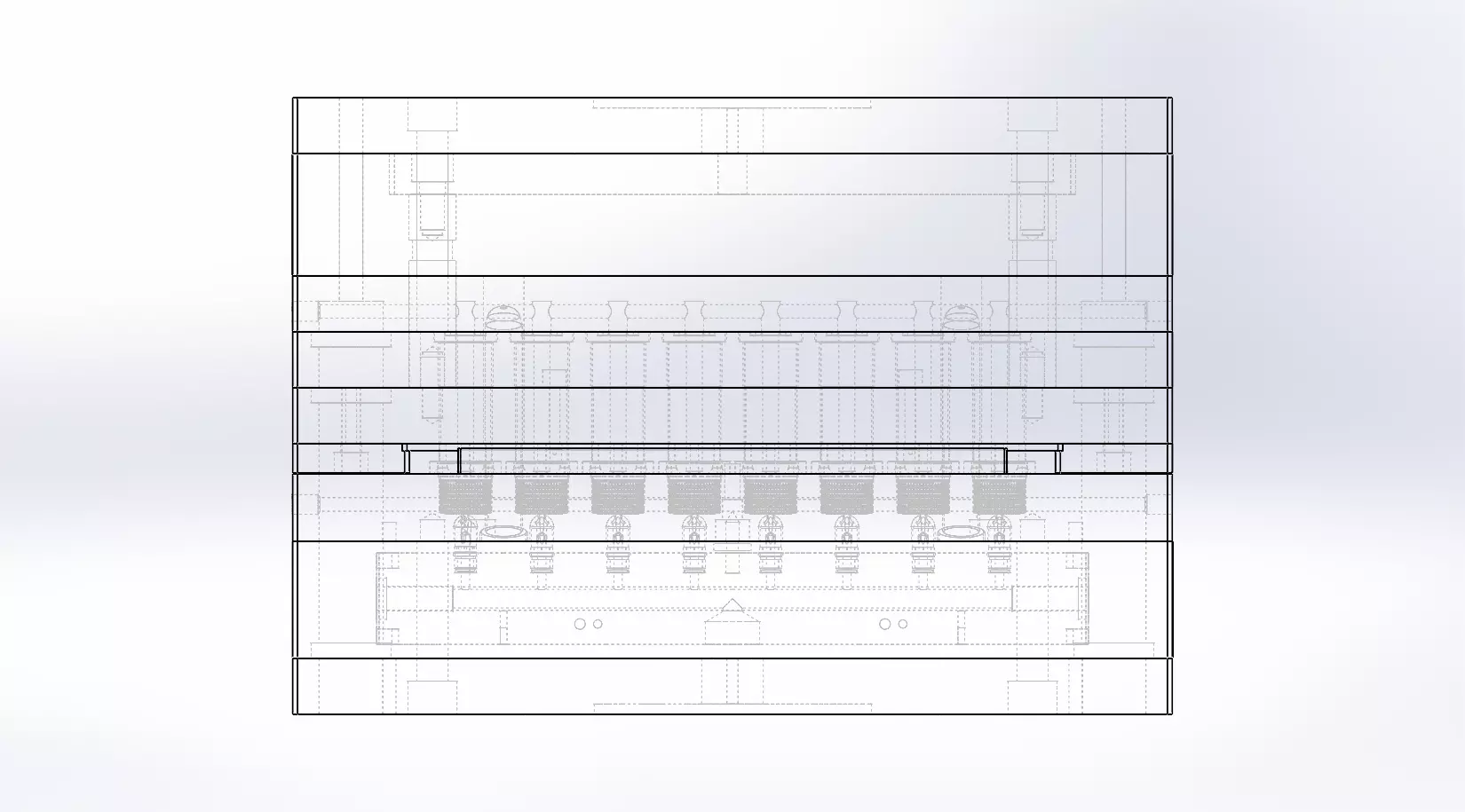 Injection mold for Screw cap-18mm thread 3D model_3
