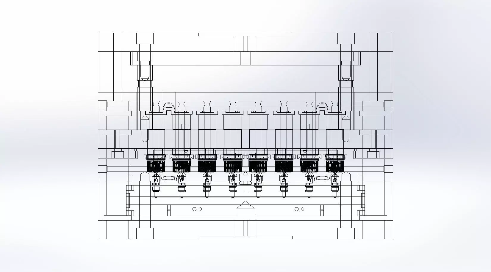 Injection mold for Screw cap-18mm thread 3D model_8