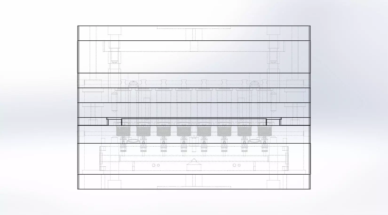 Injection mold for Screw cap-18mm thread 3D model_4