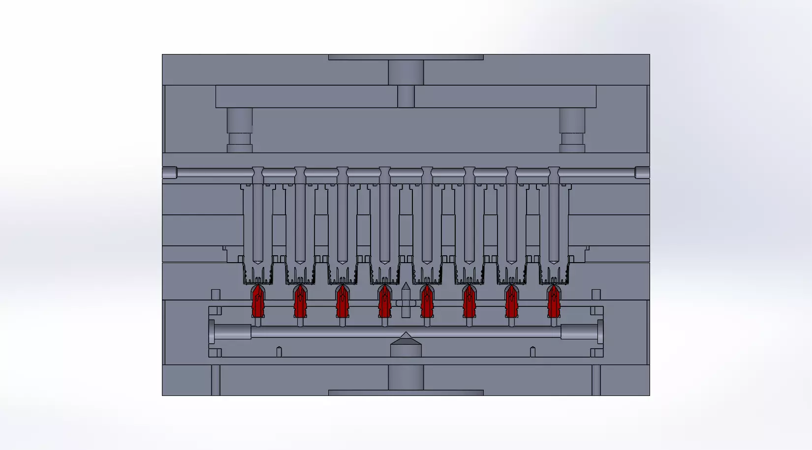Injection mold for Screw cap-18mm thread 3D model_1