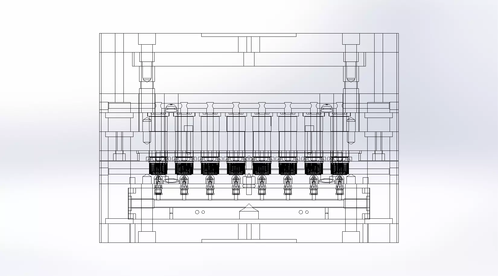 Injection mold for Screw cap-18mm thread 3D model_9