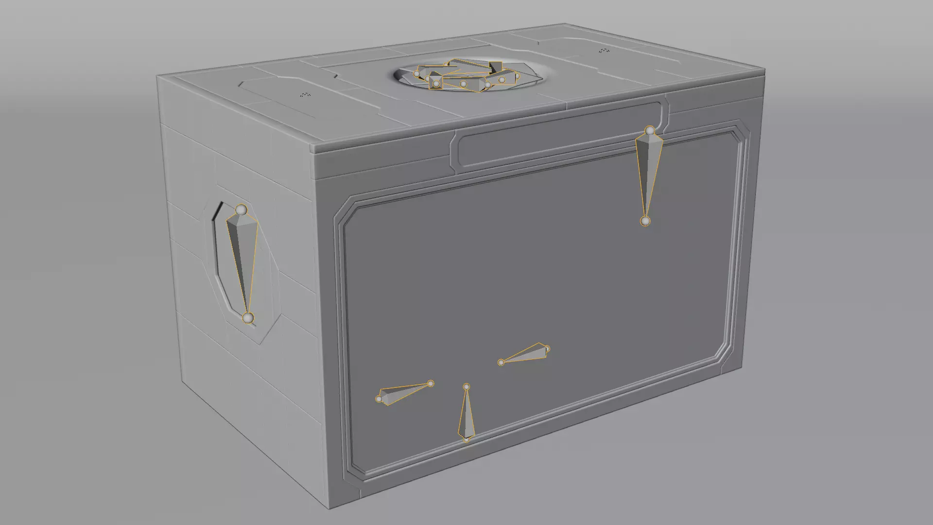 Simulation Room V2 - Dusty and Dirty Environment Rigged Low-poly 3D model_3