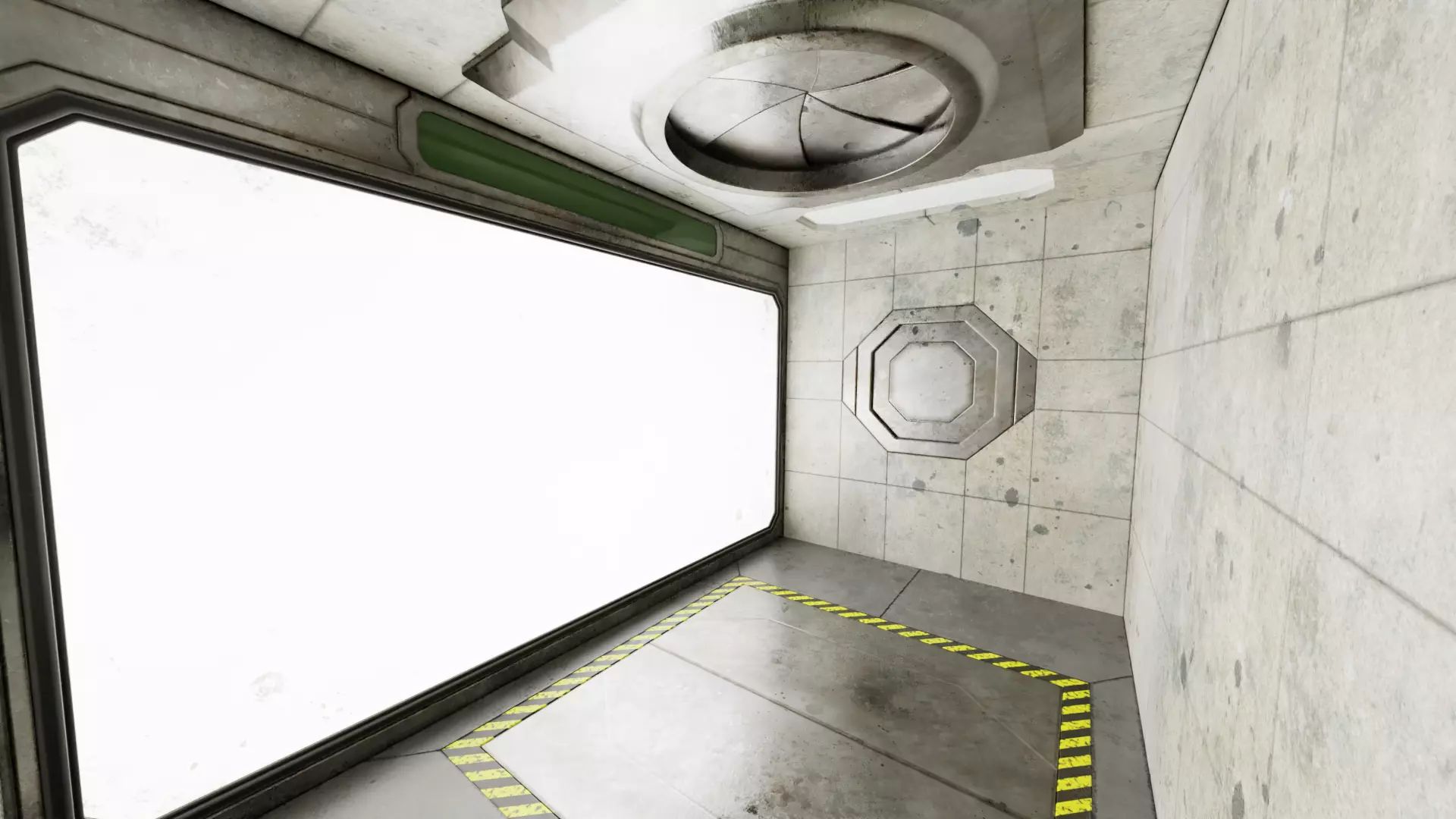 Simulation Room V2 - Dusty and Dirty Environment Rigged Low-poly 3D model_10