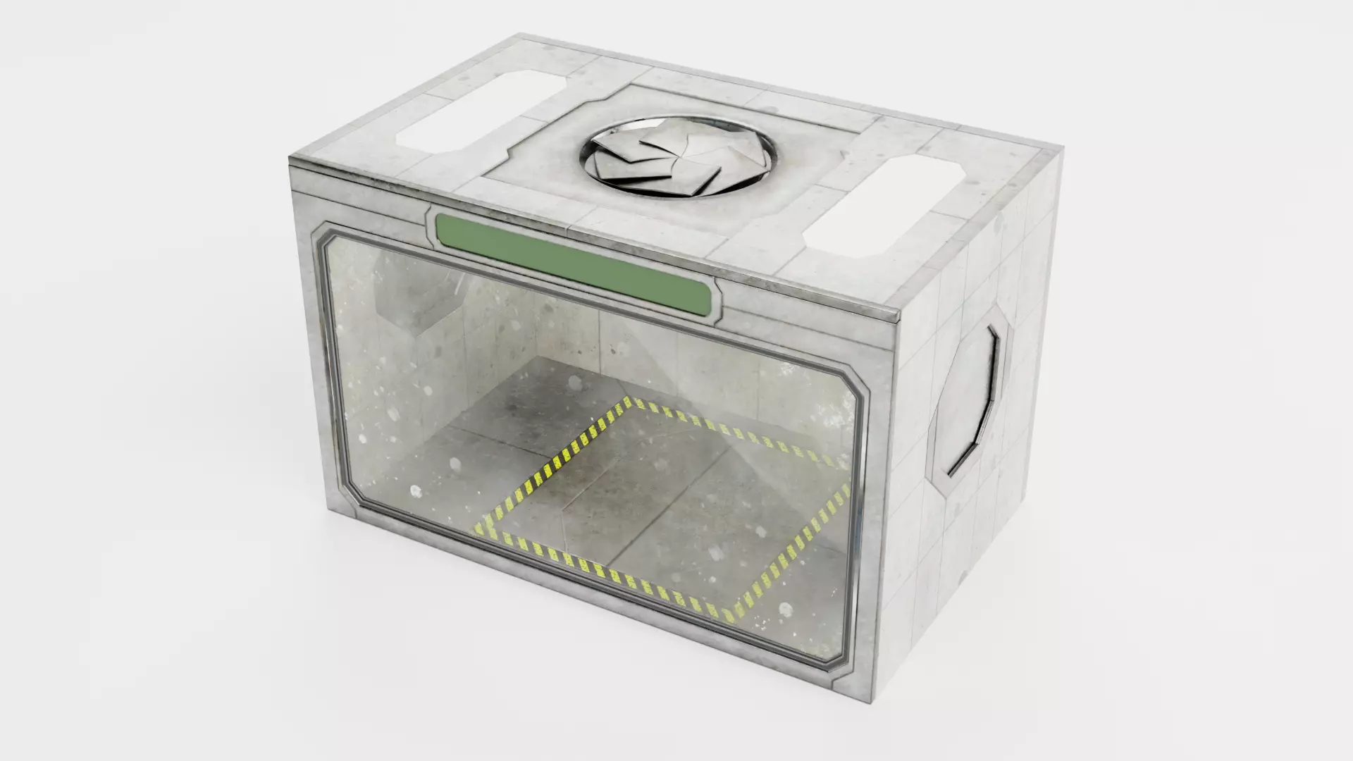 Simulation Room V2 - Dusty and Dirty Environment Rigged Low-poly 3D model_6