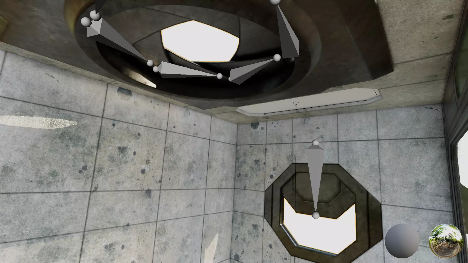 Simulation Room V2 - Dusty and Dirty Environment Rigged Low-poly 3D model_13