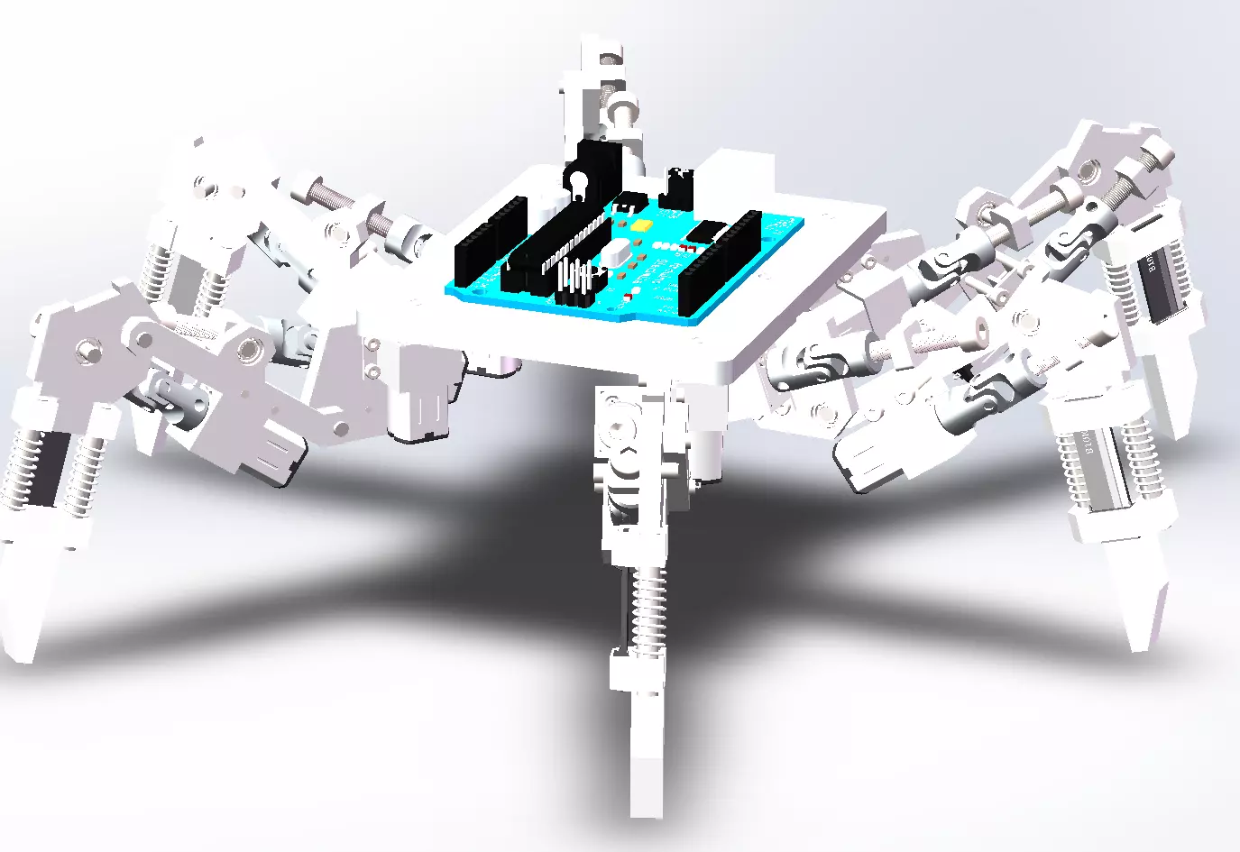 six-legged robot 3D model_2