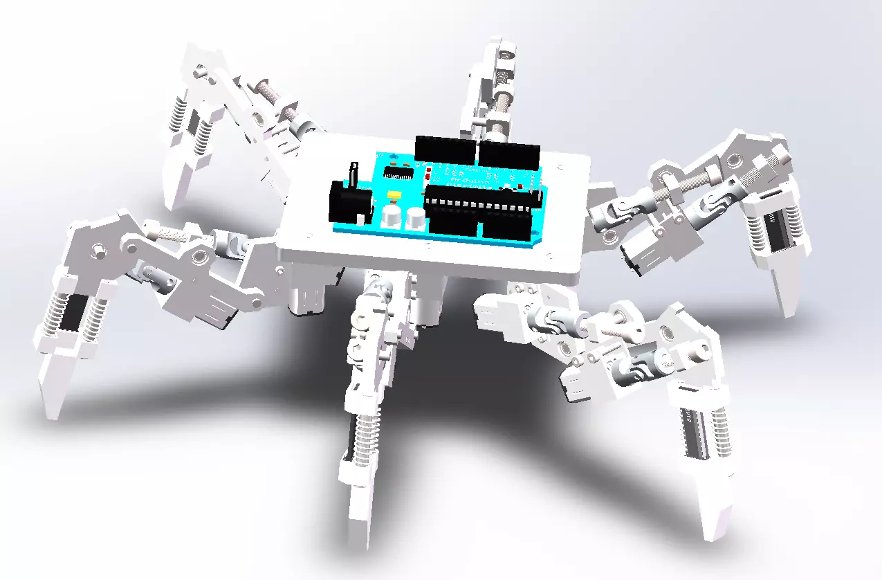six-legged robot 3D model_0
