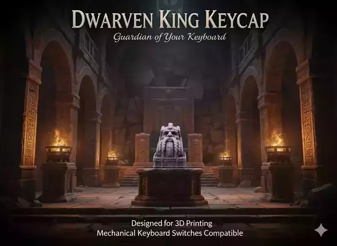 Dworven King 3D print model Dworven King 3D print model