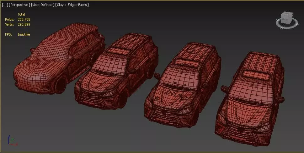 Lexus LX 3D Model 4 Conditions Clean Snowy Rainy Dirty 3D model_8