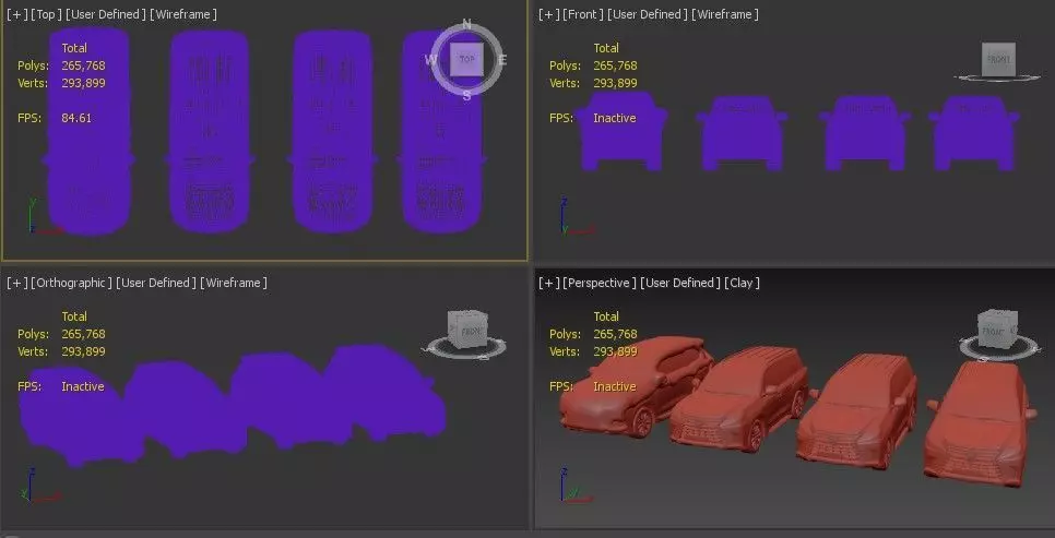 Lexus LX 3D Model 4 Conditions Clean Snowy Rainy Dirty 3D model_6