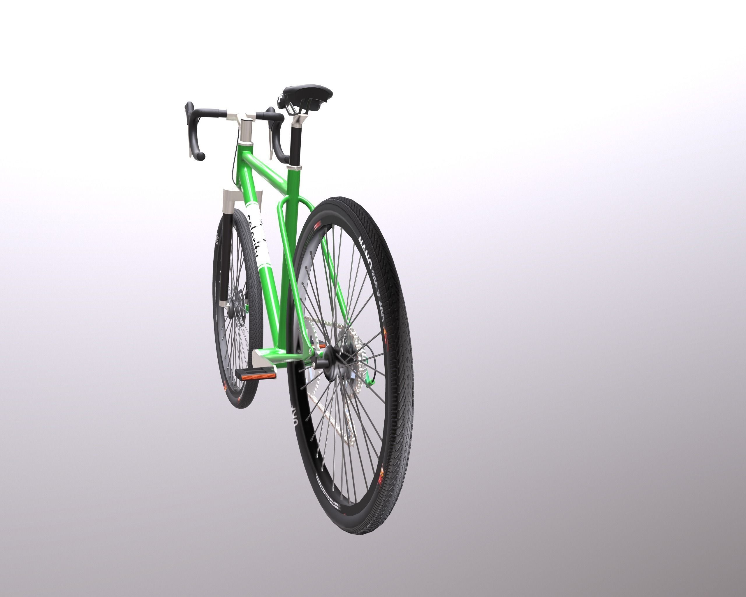 bicycle Low-poly 3D model_2
