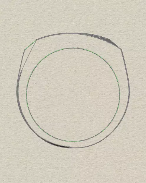 pave setting jewelry ring 3D print model_7