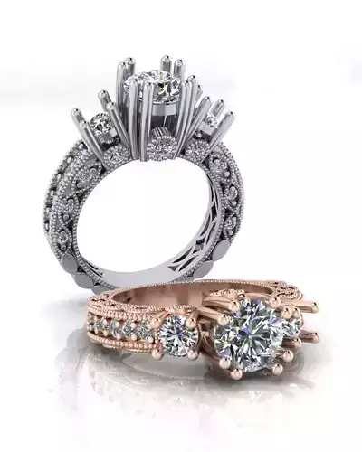 solitaire full jewelry engagement ring 