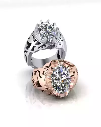 oval man jewelry ring signet