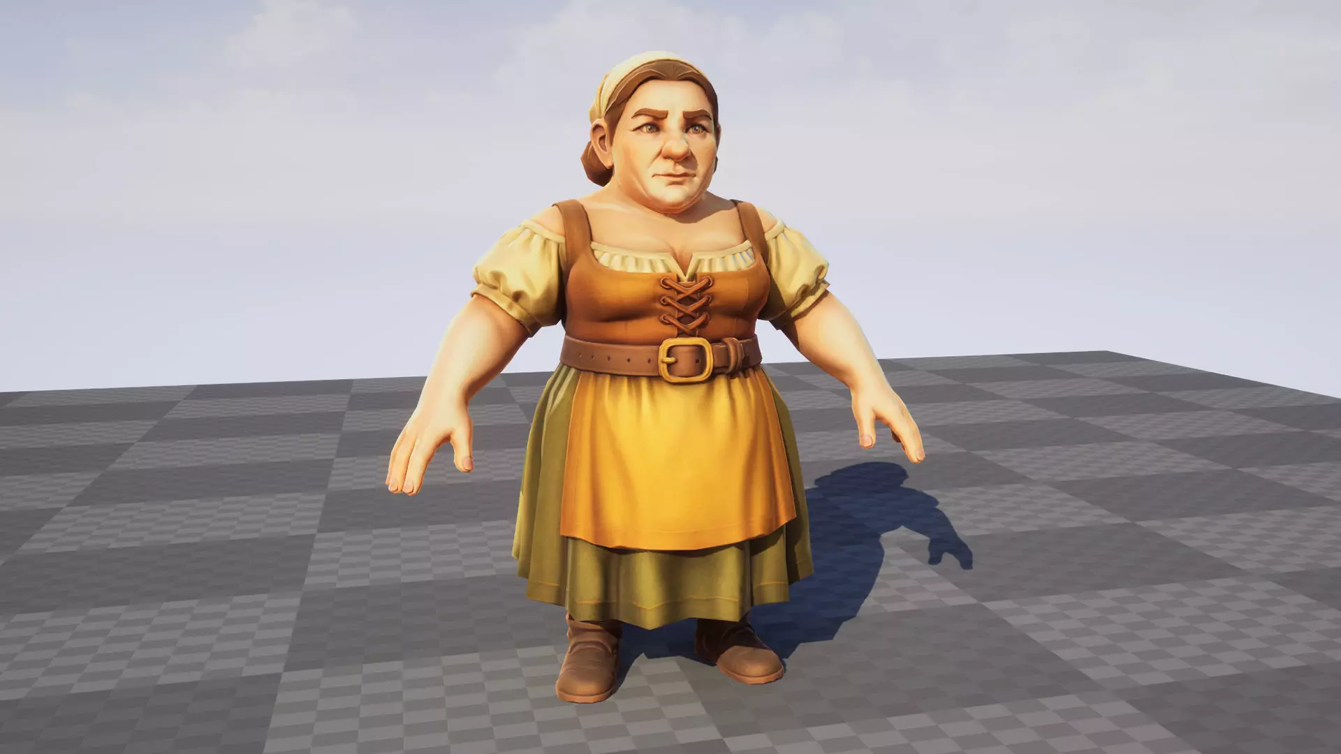 Peasant Pack v2 - Medieval NPC characters Low-poly 3D model_18