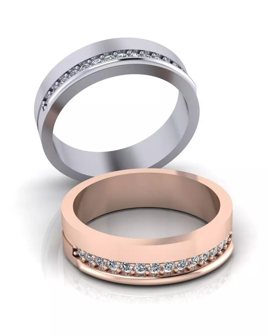 eternity engagement jewelry ring 3D print model