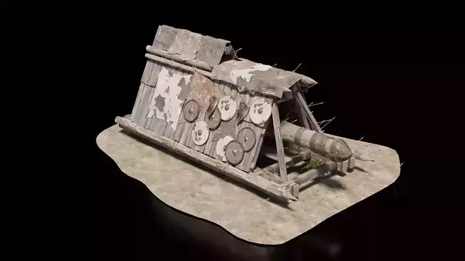 Battering Ram Medieval 3D model