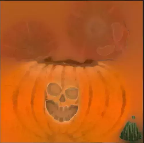 Jack O Lantern 3D Model with PBR Textures and Rig Ready Topology Low-poly 3D model 5