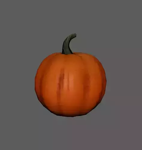 Jack O Lantern 3D Model with PBR Textures and Rig Ready Topology Low-poly 3D model 3