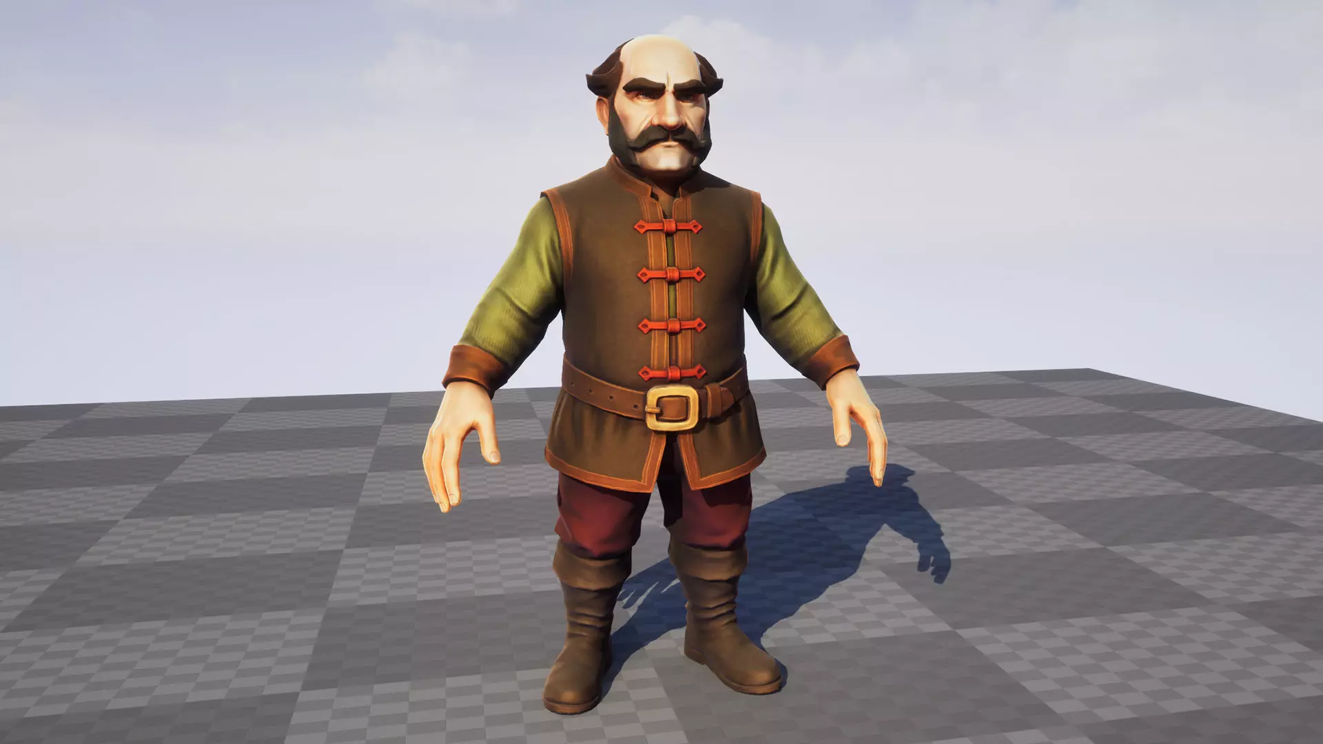 Medieval NPC Pack v1 - Medieval NPC characters Low-poly 3D model_31