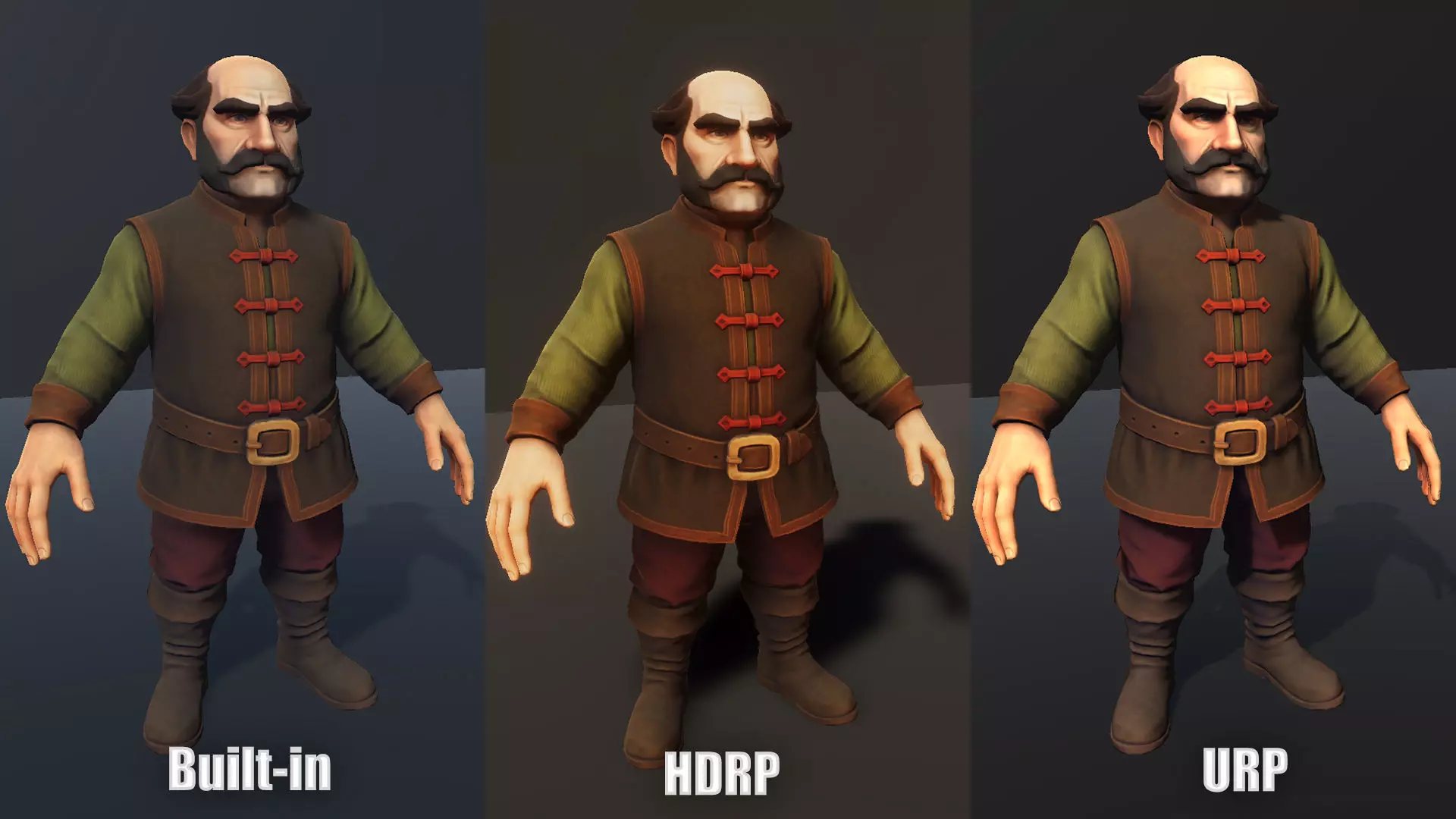 Medieval NPC Pack v1 - Medieval NPC characters Low-poly 3D model_38