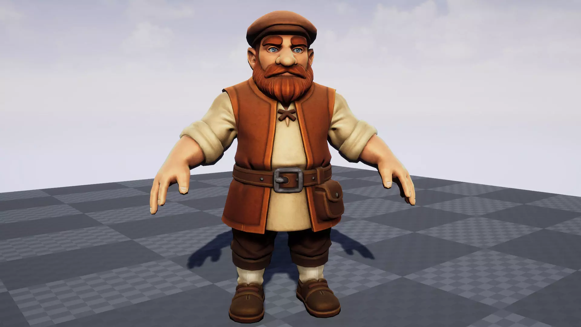 Medieval NPC Pack v1 - Medieval NPC characters Low-poly 3D model_41